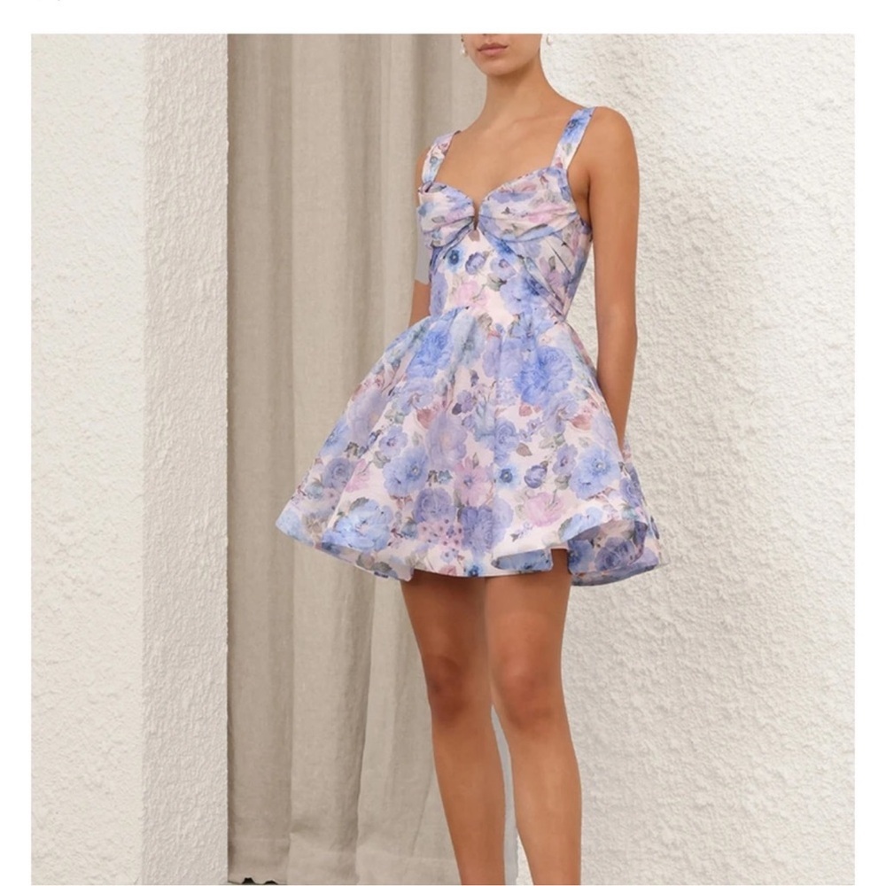 Zimmermann rebellion drape mini dress